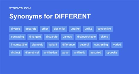 another word for different treatment.